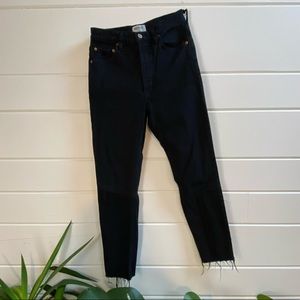 AGOLDE, High-Rise, Black, Cropped